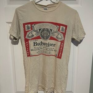Junk Food Vintage Clothing Beige Budweiser Graphic Tee